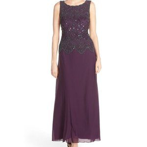 NEW Pissaro Nights Embellished Chiffon Gown